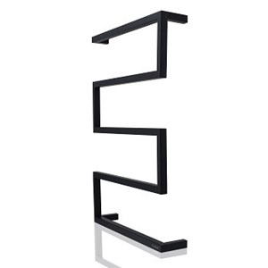 Goldair 5-Bar Square Towel Rail - Black